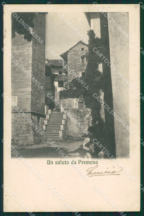 Verbania Premeno PIEGA cartolina QZ1904 – fronte