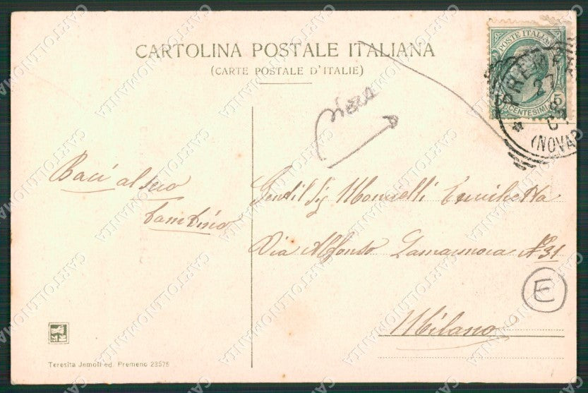 Verbania Premeno PIEGA cartolina QZ1904 – retro