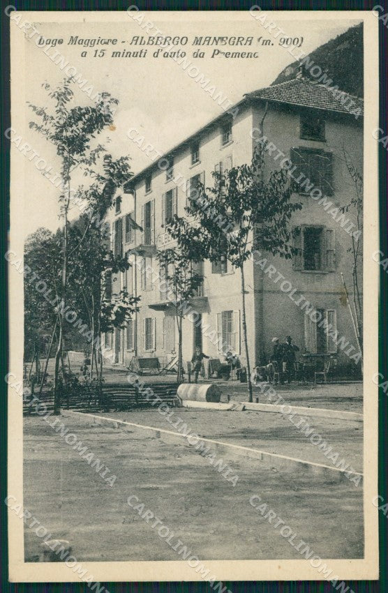 Verbania Oggebbio Manegra Alpe cartolina QZ1920 – fronte