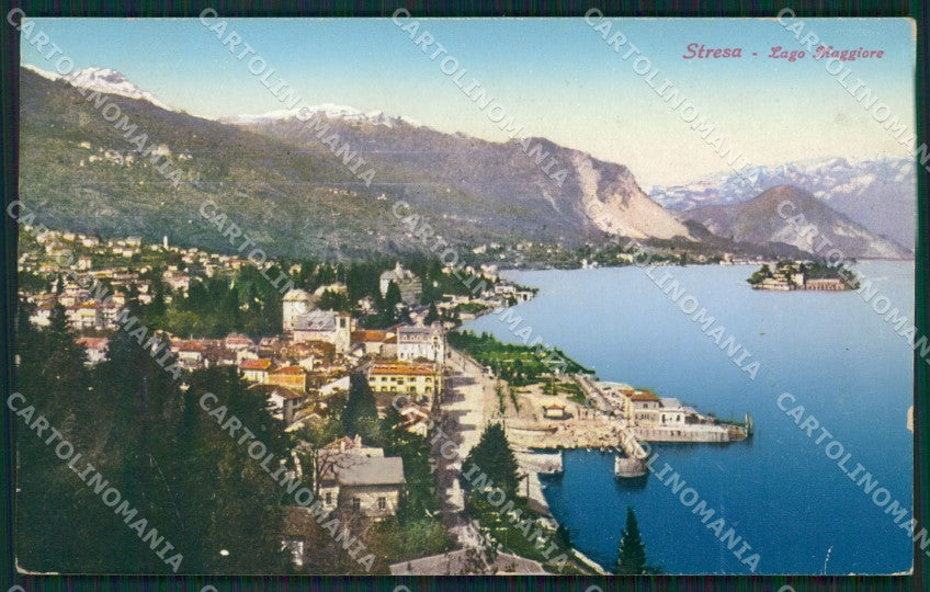 Verbania Stresa cartolina QZ1930 – fronte
