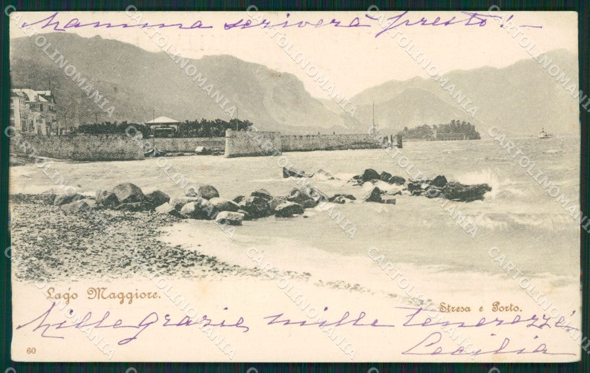 Verbania Stresa PIEGHE cartolina QZ1931 – fronte