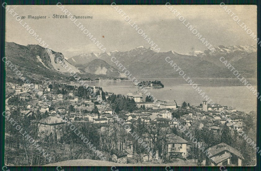 Verbania Stresa PIEGA cartolina QZ1932 – fronte