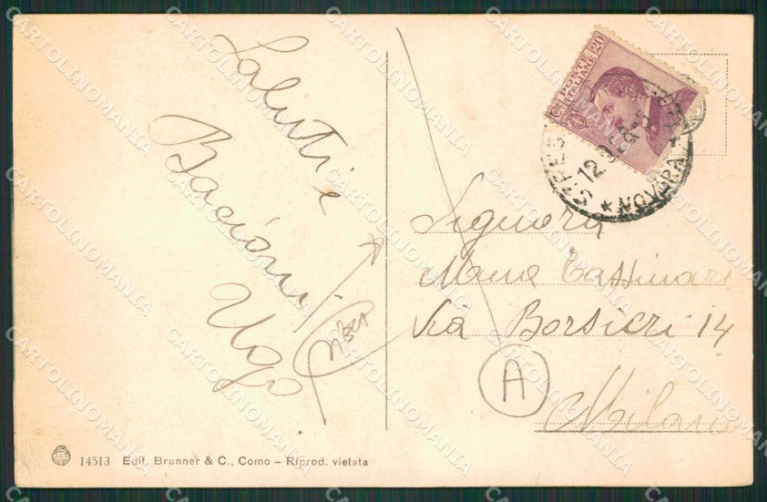 Verbania Stresa PIEGA cartolina QZ1932 – retro