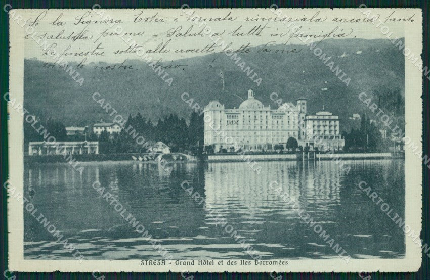 Verbania Stresa cartolina QZ1944 – fronte