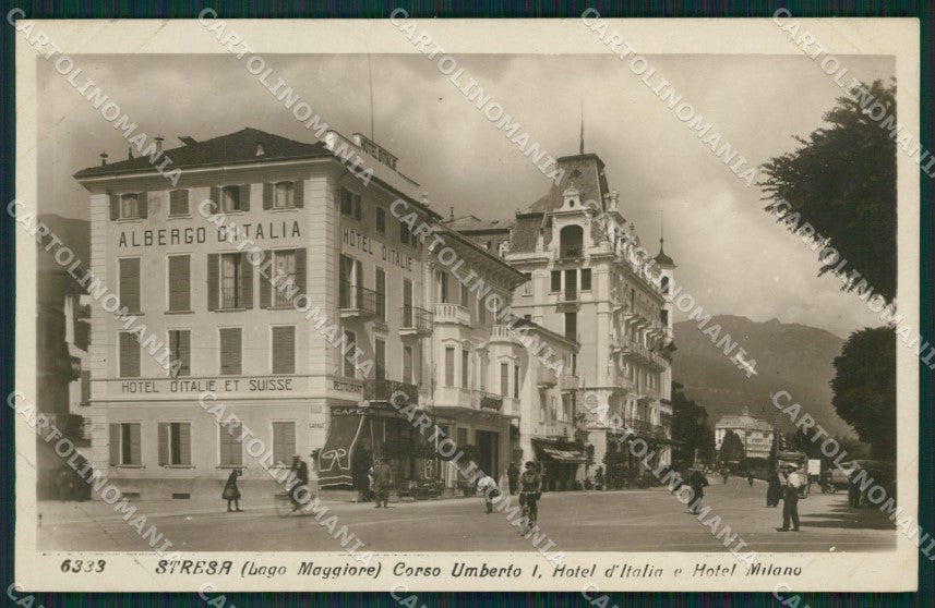 Verbania Stresa Foto cartolina QZ1950 – fronte