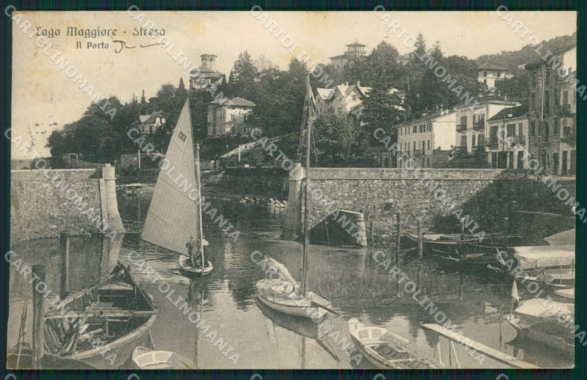 Verbania Stresa cartolina QZ1952 – fronte