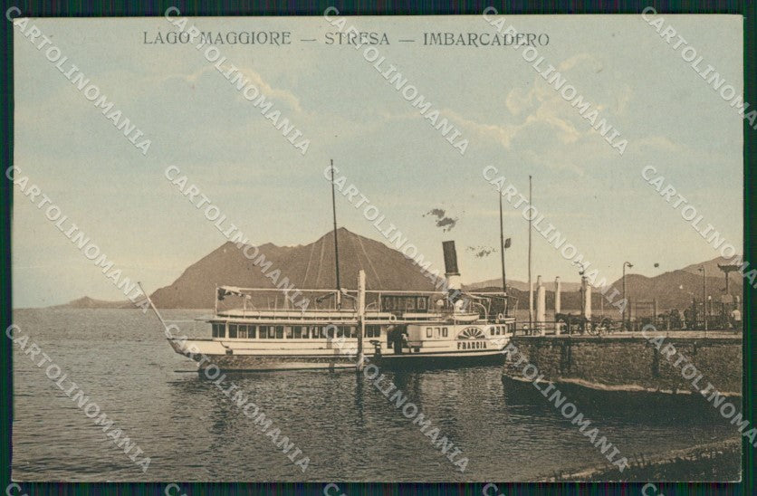 Verbania Stresa Battello cartolina QZ1959 – fronte