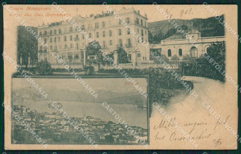 Verbania Stresa STRAPPO PIEGHE cartolina QZ1968 – fronte