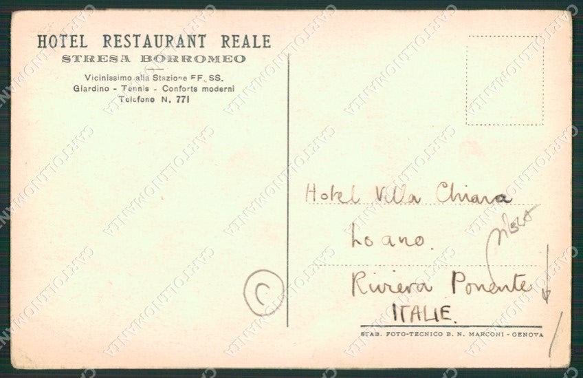 Verbania Stresa PIEGA cartolina QZ1970 – retro