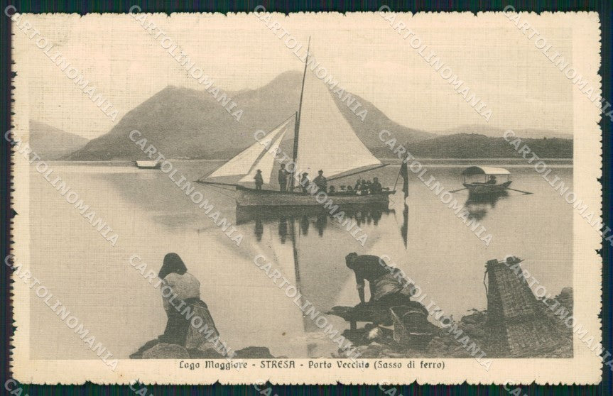 Verbania Stresa PIEGA cartolina QZ1974 – fronte
