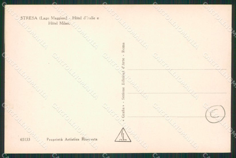 Verbania Stresa Foto cartolina QZ1980 – retro
