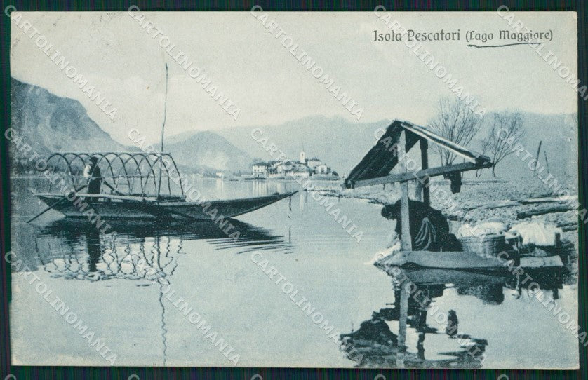 Verbania Stresa Isola Pescatori cartolina QZ1989 – fronte