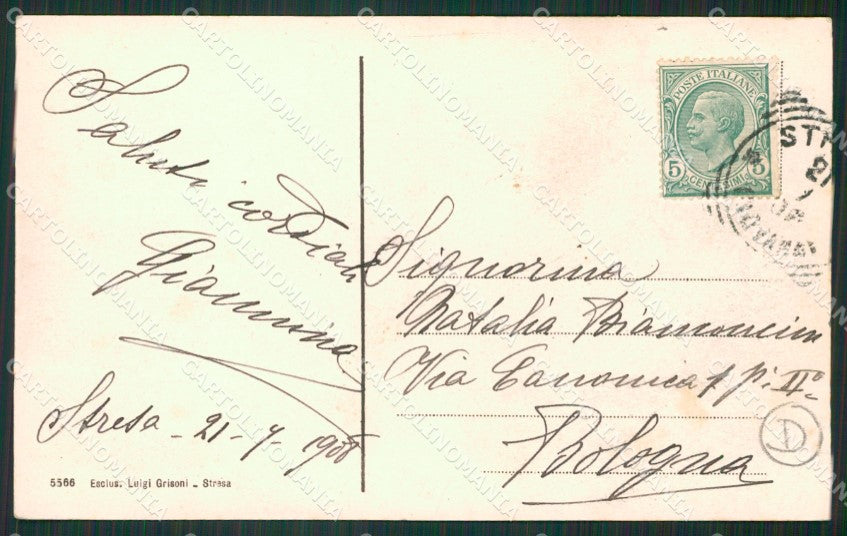 Verbania Stresa cartolina QZ2001 – retro