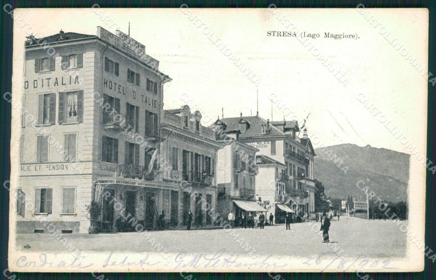 Verbania Stresa cartolina QZ2025 – fronte