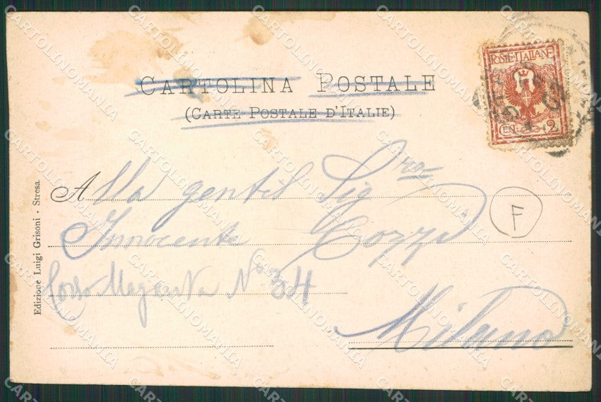 Verbania Stresa cartolina QZ2025 – retro