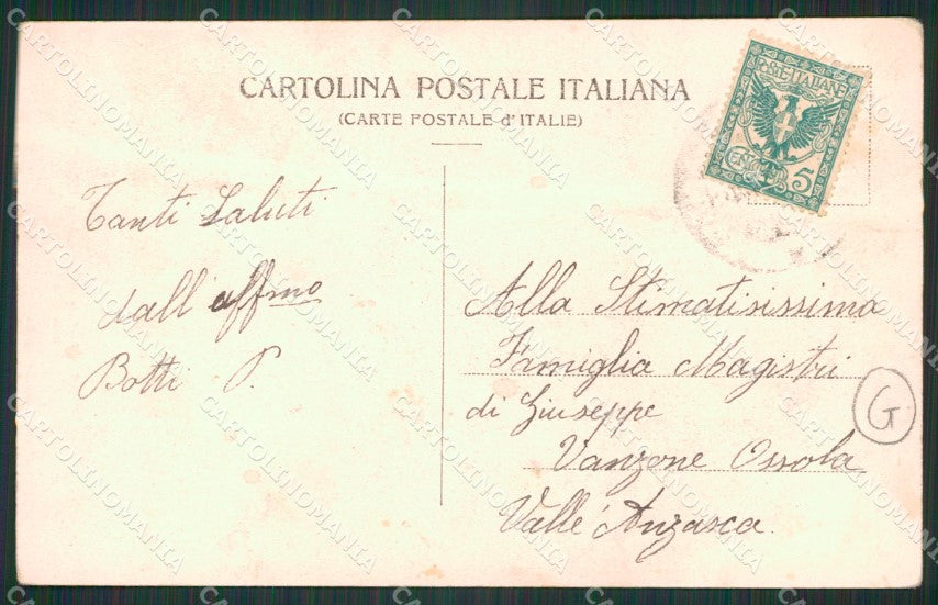 Verbania Stresa Nevicata cartolina QZ2029 – retro