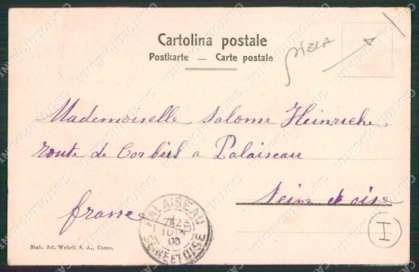 Verbania Stresa PIEGA cartolina QZ2041 – retro