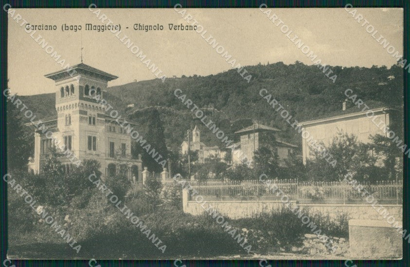 Verbania Stresa Carciano cartolina QZ2076 – fronte