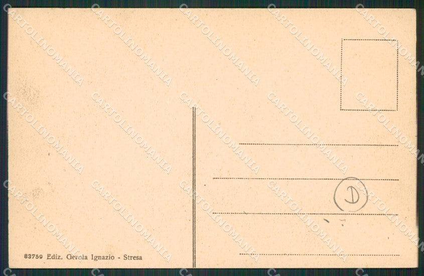 Verbania Stresa Carciano cartolina QZ2076 – retro