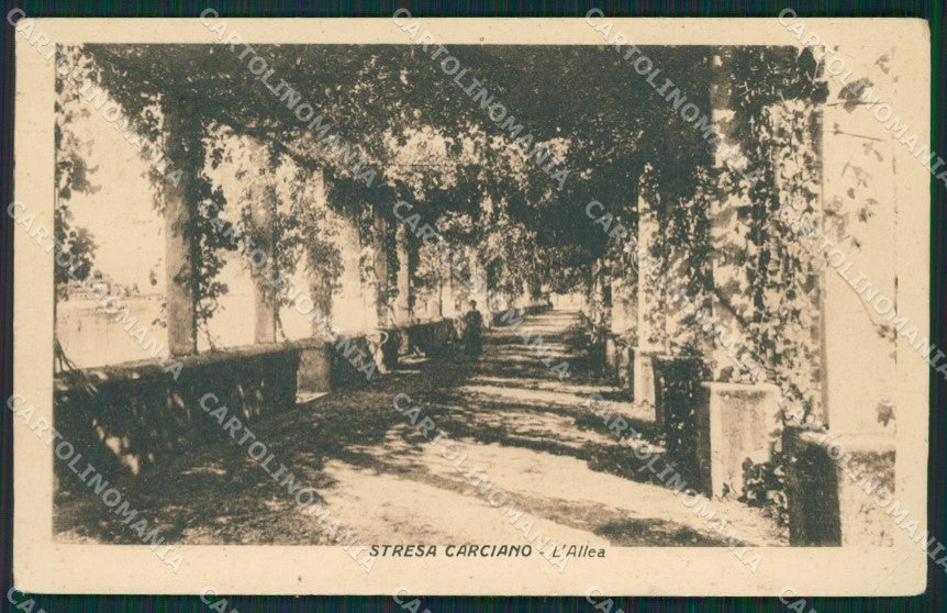 Verbania Stresa Carciano PIEGA cartolina QZ2078 – fronte