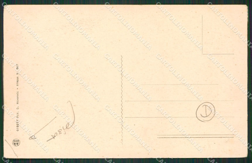 Verbania Stresa Carciano PIEGA cartolina QZ2078 – retro