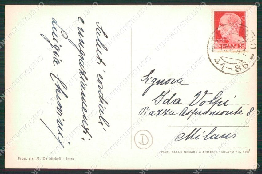 Verbania Cossogno Ungiasca Foto cartolina QZ2116 – retro