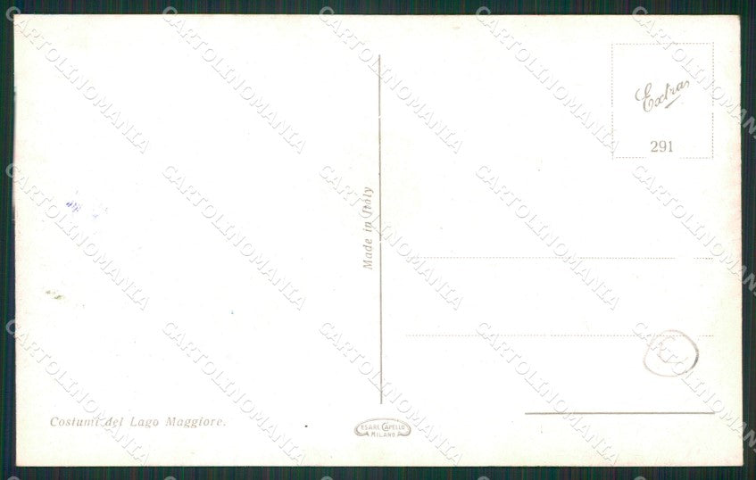 Verbania Lago Maggiore Costumi cartolina QZ2127 – retro
