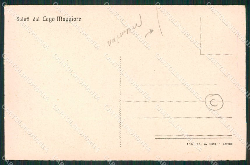 Verbania Lago Maggiore Costumi PIEGHINA cartolina QZ2135 – retro