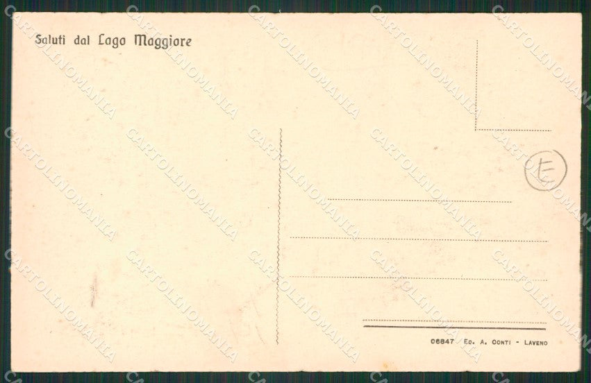 Verbania Lago Maggiore Costumi cartolina QZ2140 – retro