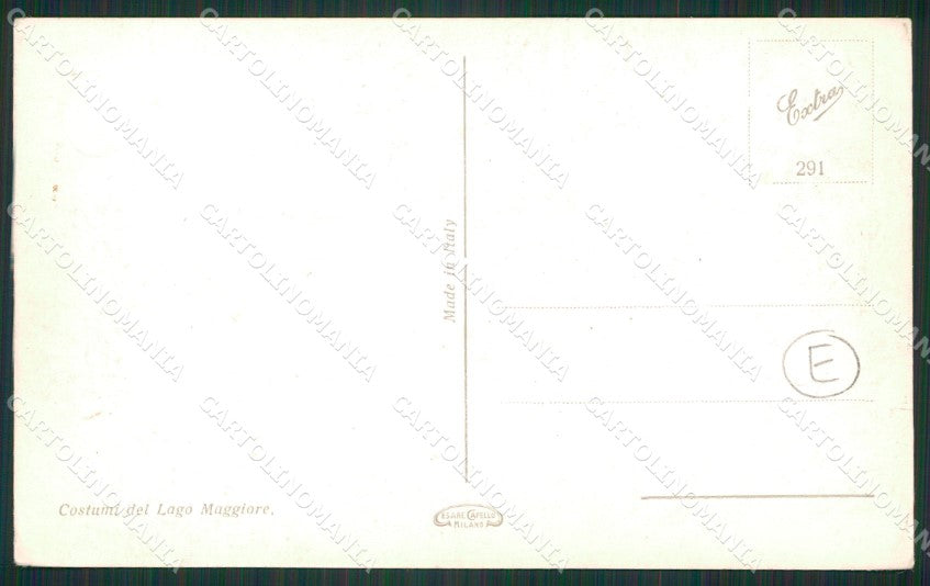 Verbania Lago Maggiore Costumi cartolina QZ2142 – retro