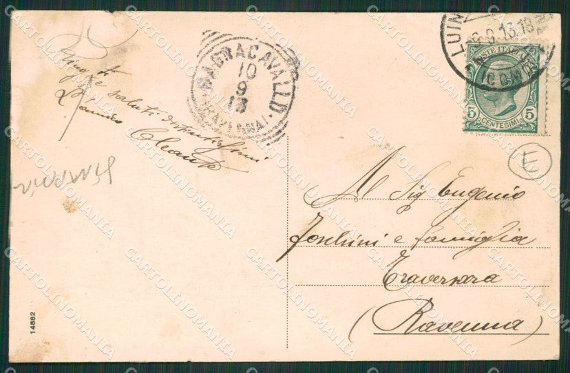Verbania Lago Maggiore Costumi STRAPPINO cartolina QZ2143 – retro