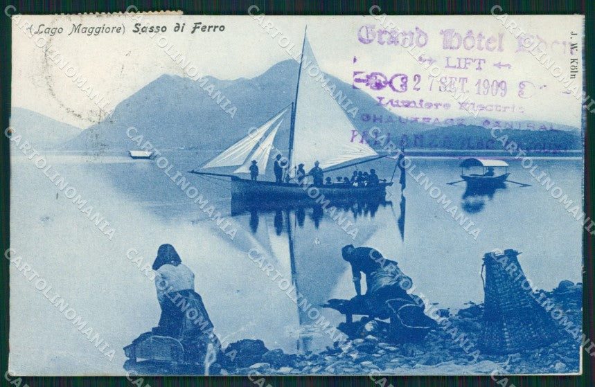 Varese Lago Maggiore Laveno Sasso di Ferro cartolina QZ2151 – fronte