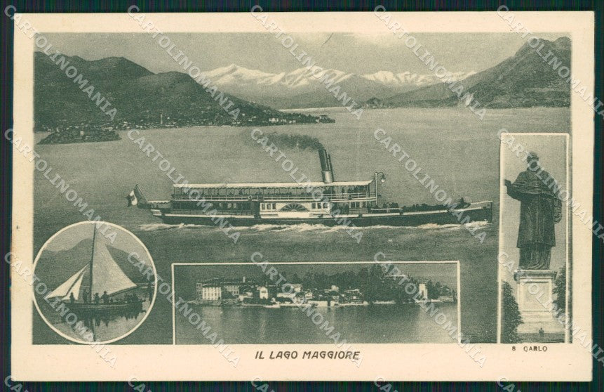 Verbania Lago Maggiore Battello cartolina QZ2161 – fronte