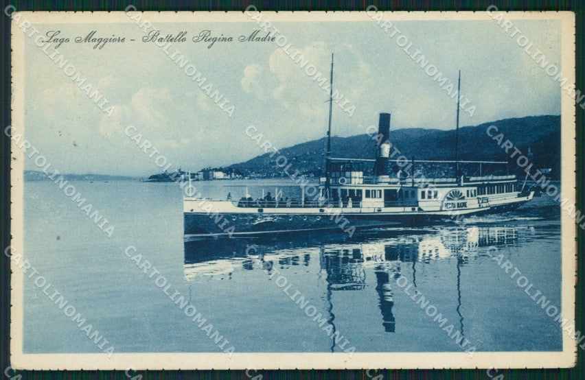 Verbania Lago Maggiore Battello Regina Madre cartolina QZ2176 – fronte