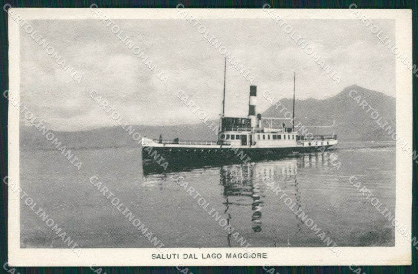 Verbania Lago Maggiore Battello cartolina QZ2178 – fronte