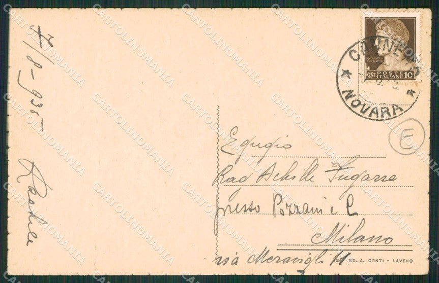Verbania Lago Maggiore Battello cartolina QZ2180 – retro