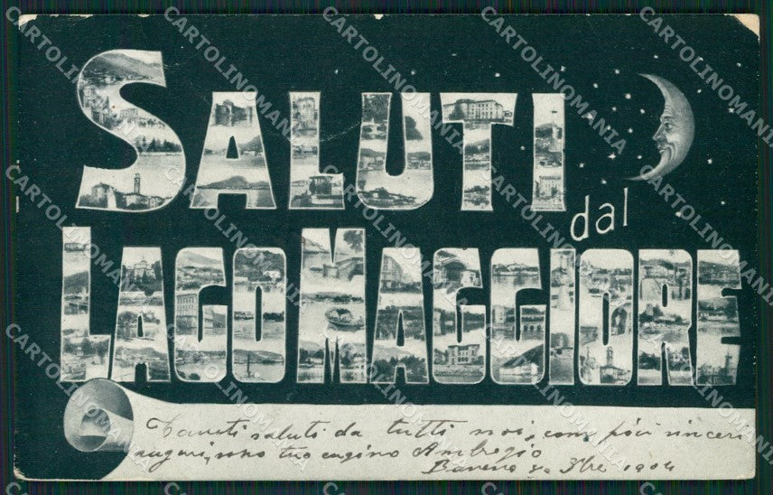 Verbania Lago Maggiore Saluti da cartolina QZ2201 – fronte