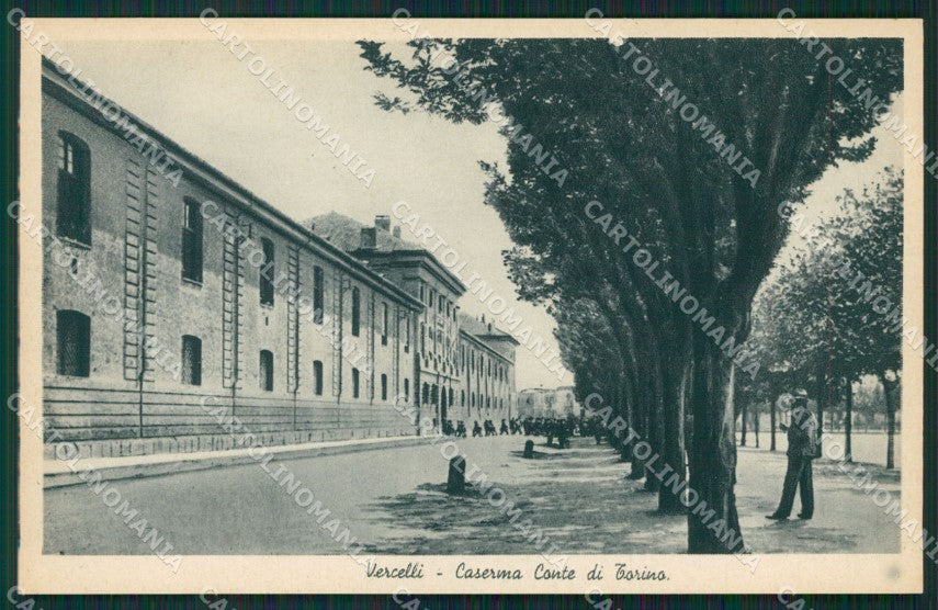 Vercelli città Caserma cartolina QZ2205 – fronte