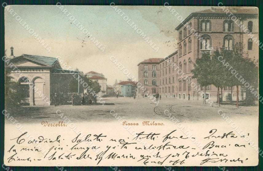 Vercelli città MACCHIA cartolina QZ2222 – fronte