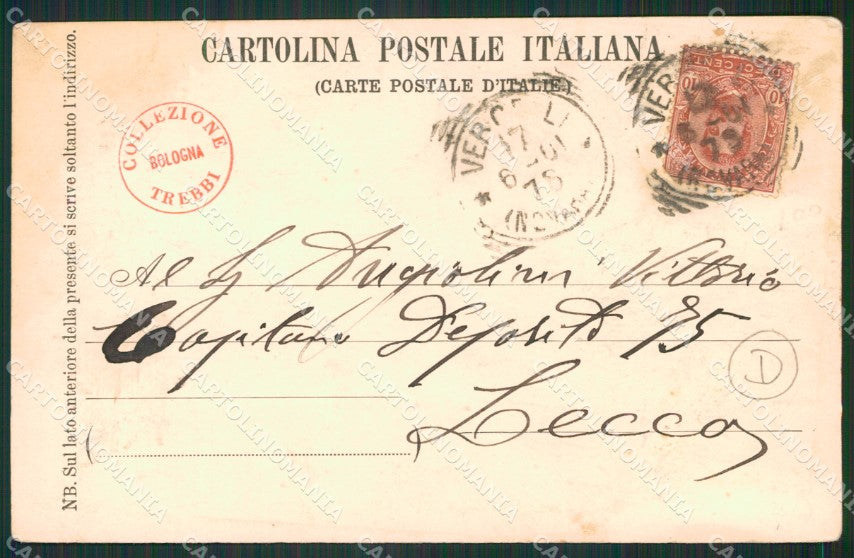 Vercelli città MACCHIA cartolina QZ2222 – retro