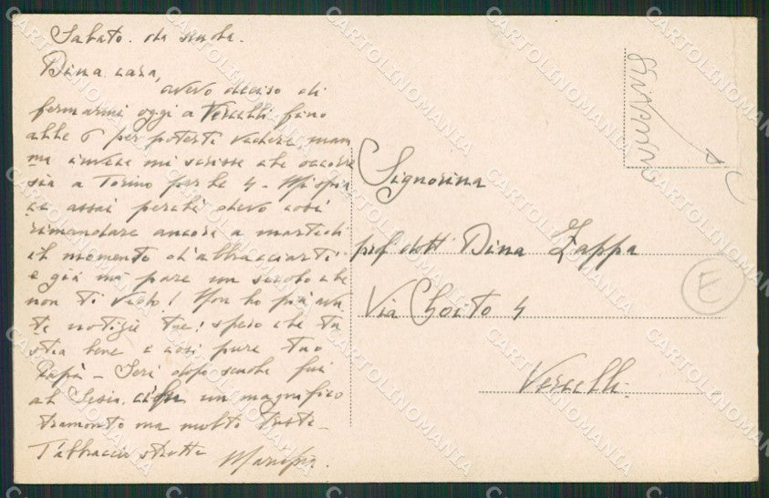 Vercelli città STRAPPINO cartolina QZ2226 – retro