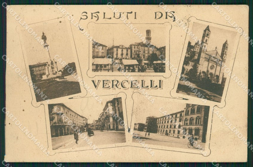 Vercelli città Saluti da cartolina QZ2232 – fronte