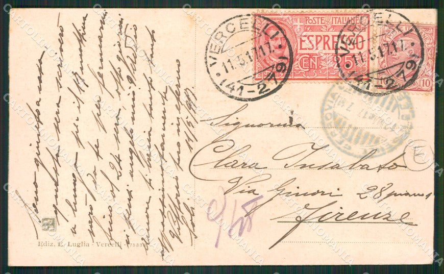 Vercelli città cartolina QZ2234 – retro