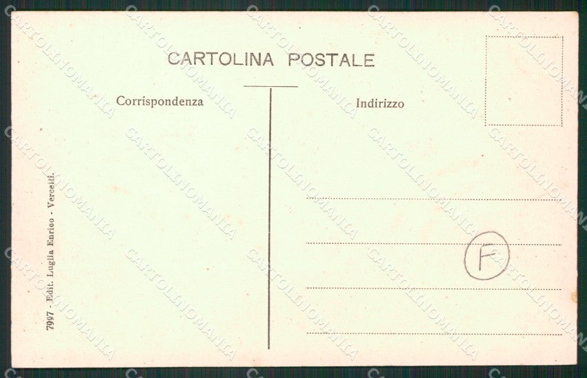 Vercelli Ponte Sesia Treno cartolina QZ2242 – retro