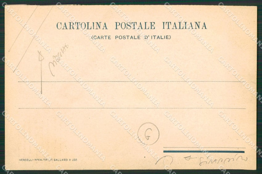 Vercelli città STRAPPINO PIEGHE cartolina QZ2243 – retro