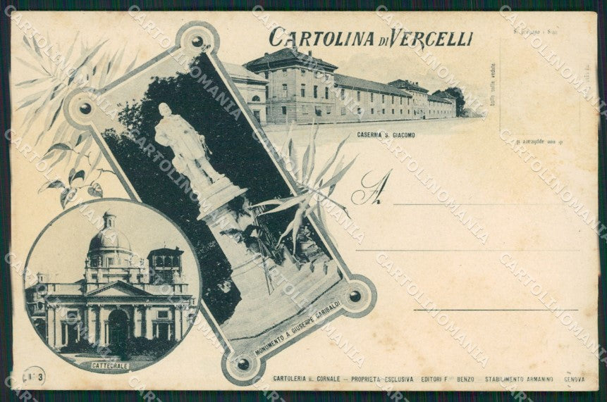 Vercelli città Garibaldi cartolina QZ2250 – fronte