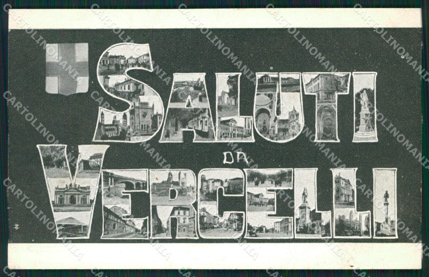 Vercelli città Saluti da cartolina QZ2251 – fronte