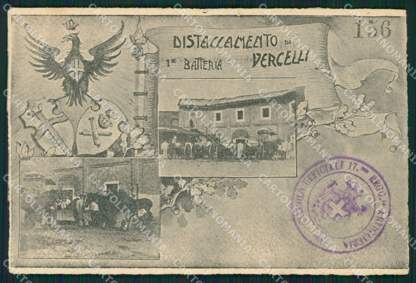 Vercelli città Militari cartolina QZ2268 – fronte