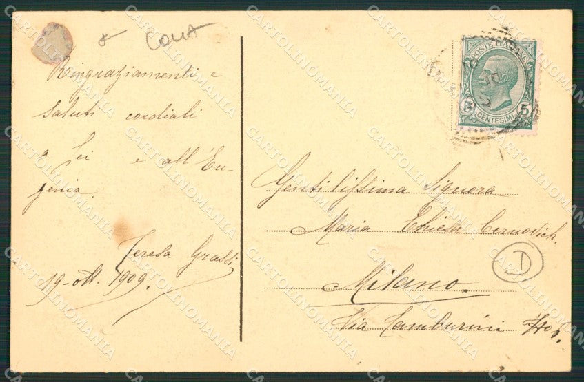 Vercelli Tarchetti fotogafo Tarch COLLA cartolina QZ2274 – retro