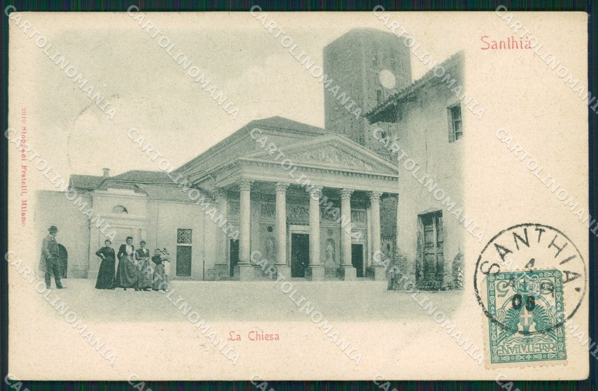 Vercelli Santhià cartolina QZ2294 – fronte